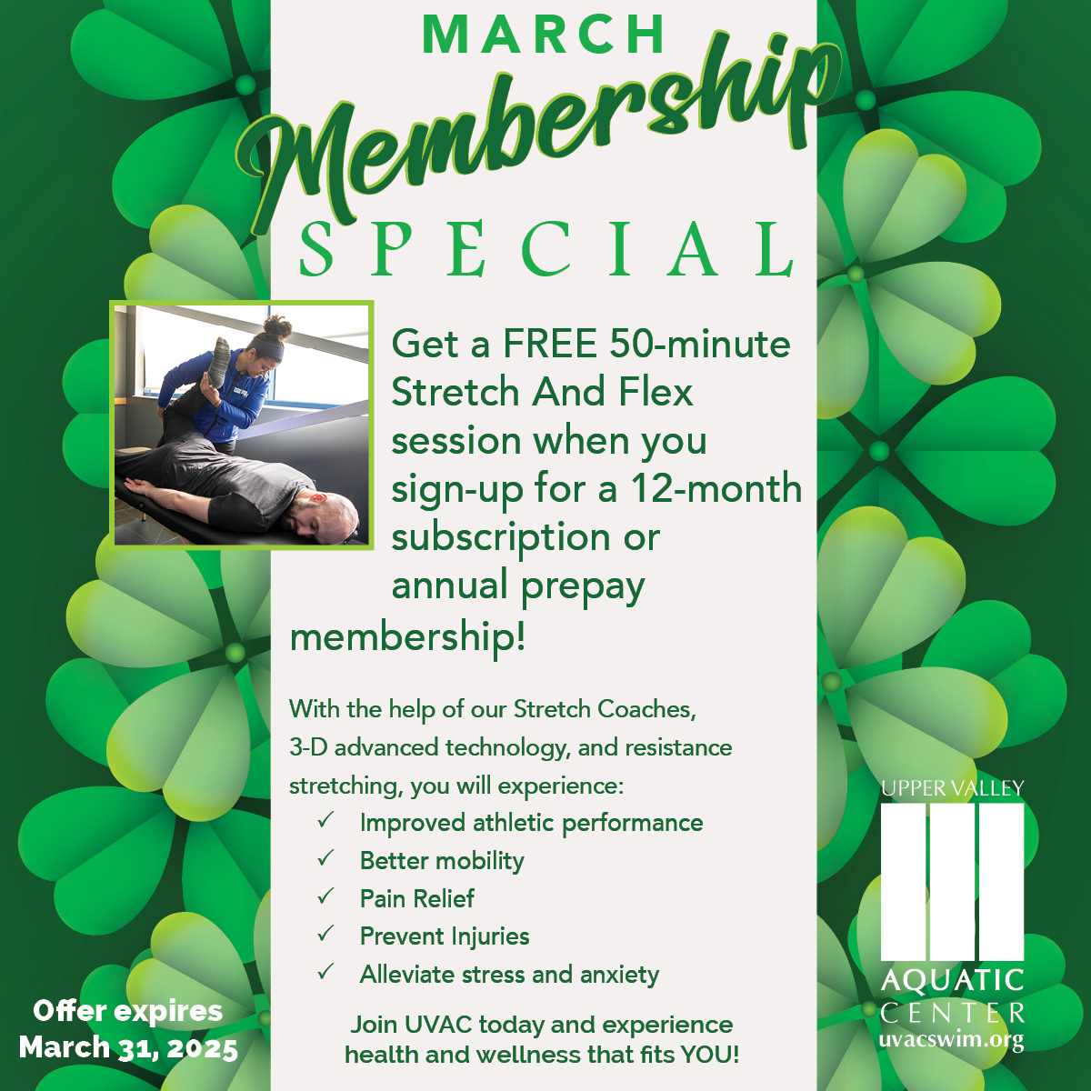 UVAC March Membership Special