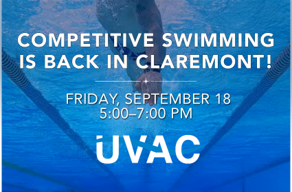 Swim Meet in Claremont Friday, September 18, 2026